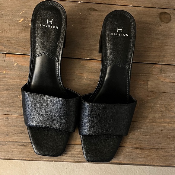 Halston Black Mules - Picture 3 of 6